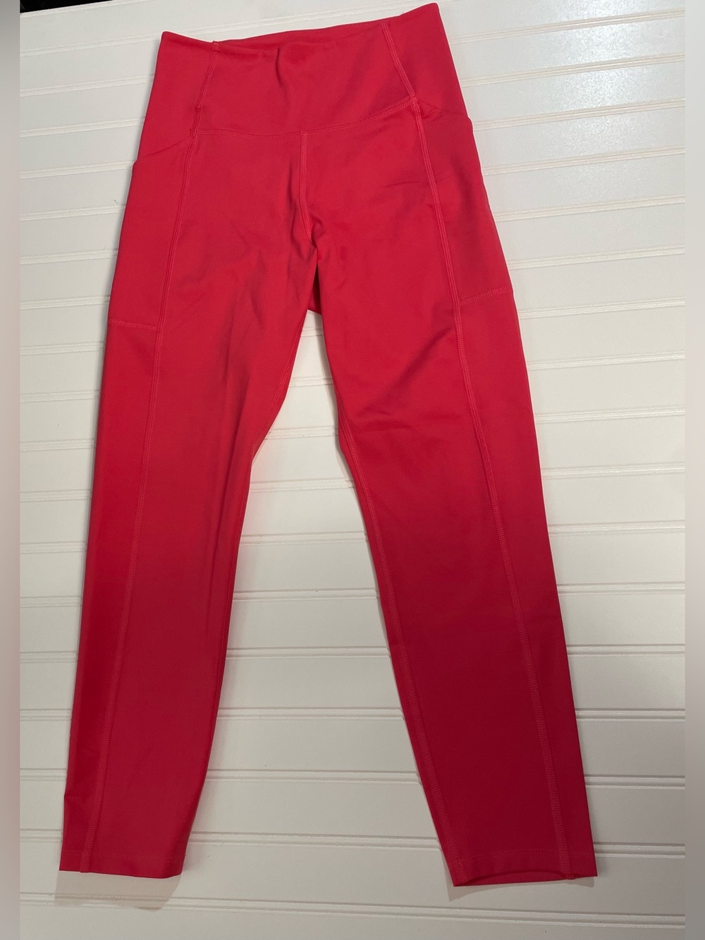 Girlfriend Collective Compressive Pocket Legging Small 23.75” Inseam Pink-Red